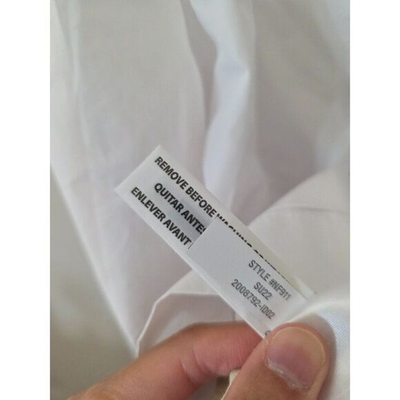 Madewell Poplin Flutter-Sleeve Pintuck Mini Dress M NWT $98 - Picture 10 of 10